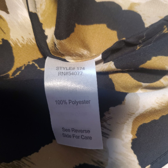 Cabi Size M 174 Ingenue Cami Tank Top Ruffle Adjustable Straps Animal Print - Picture 7 of 9